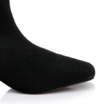 Black Flyknit Ankle Boot - Close-up View