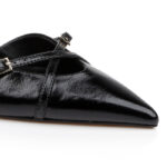 Black High Heel Slingback - Close-up View