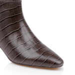 Black Leather Boot - Close-up View