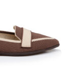 Brown Flyknit Pump - Close-up View