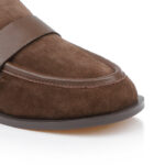 Brown Leather Loafer - Close-up View