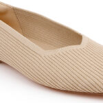 Cream Flyknit Pump - Angle View