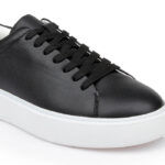 Edison Black Lace Up - Close-up View