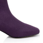 Plum Purple Flyknit Ankle Bootie - Close-up View