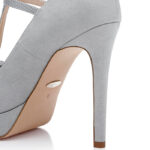 Titan Fabric Stiletto Pointed Toe Pump - Close-up View