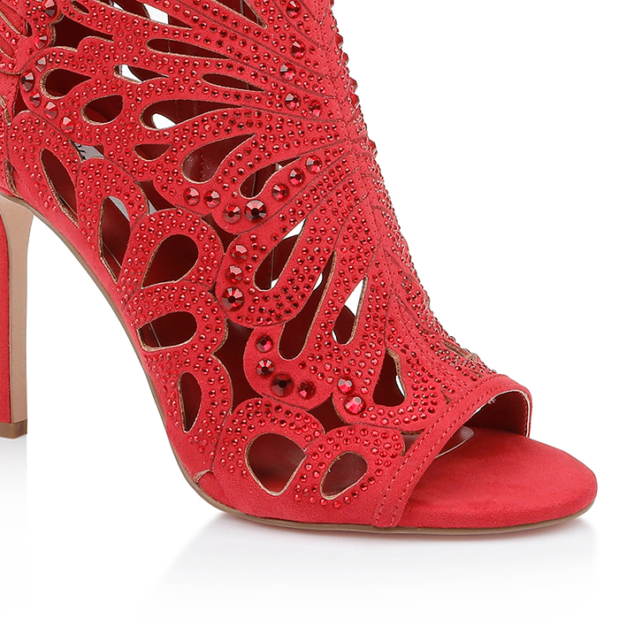 American Beauty Microsuede & Hotfix Stiletto Sandal - Main View