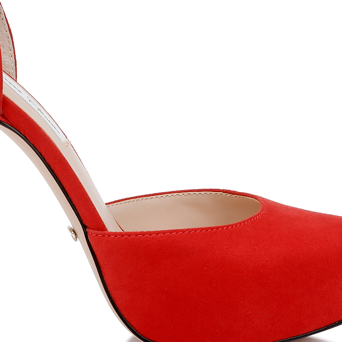 Barbados Cherry Fabric Stiletto DOC Sandal - Main View