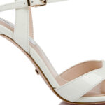 Beige Patent Lea High Heel Sandal - Main View