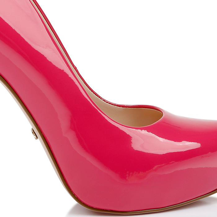 Bright Rose Patent High Heel Pump - Main View