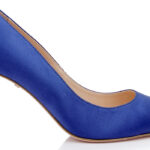 Sodalite Blue Lux Satin Stiletto Evening Pump - Main View