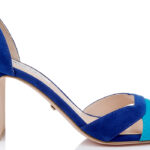 Sodalite Blue & Caribbean Sea Kid Suede Block Heel Sandal - Main View
