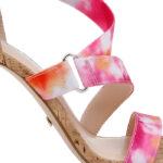 Tie Dye Elastic & Cork Stiletto Sandal - Main View
