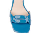 Cendre Blue Patent Lea Wedge Sandal - Side View