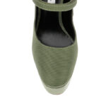 Ivy Fabric Block Heel Pump - Side View