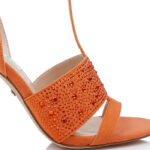 Melon Kid Suede & Hotfix Stiletto Sandal - Side View