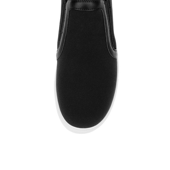 Stefano Black Slip On - Side View