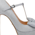 Titan Fabric Stiletto Pointed Toe Pump - Side View