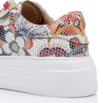 Multi Cow Leather Sneaker - Close-up View